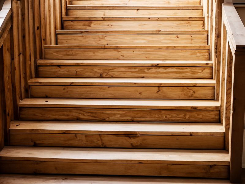 Wood Stair Railing Repair in Kansas City, KS