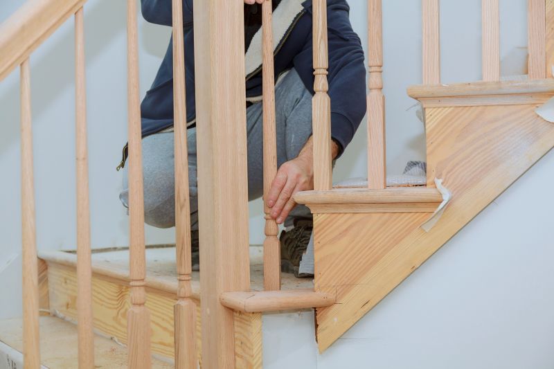 Curved Staircase Installation in Wilmington, NC