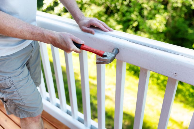 Wood Stair Railing Repair in Olathe, KS