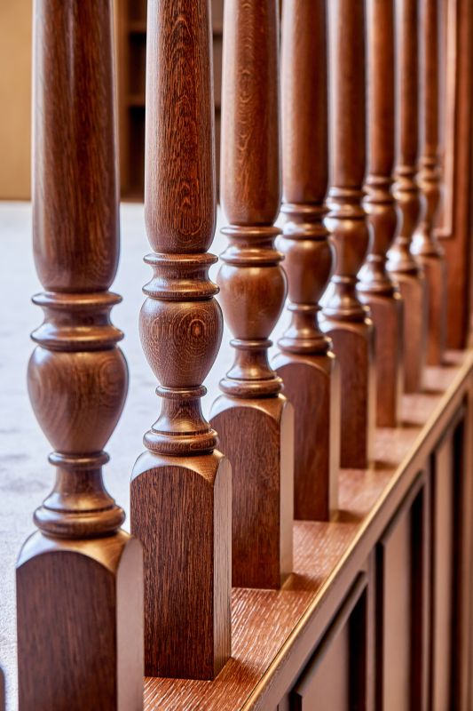 Wooden Banister Installation in Alpharetta, GA